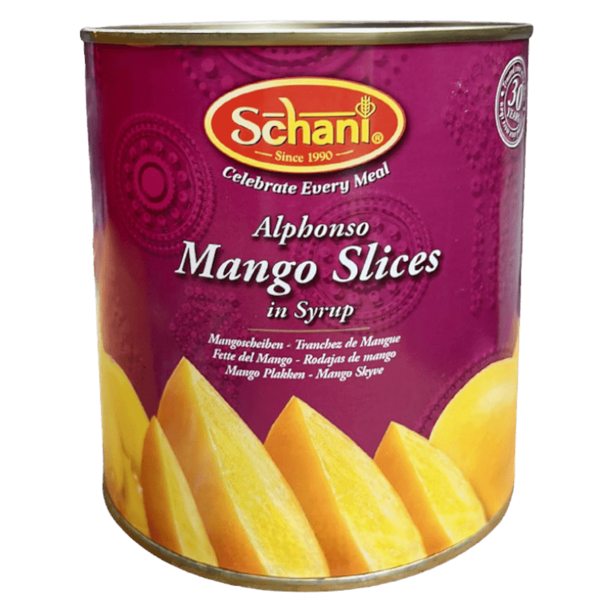 Schani - (Best Before 30/06/2025) 450g Alphonso Mango Slices in Syrup
