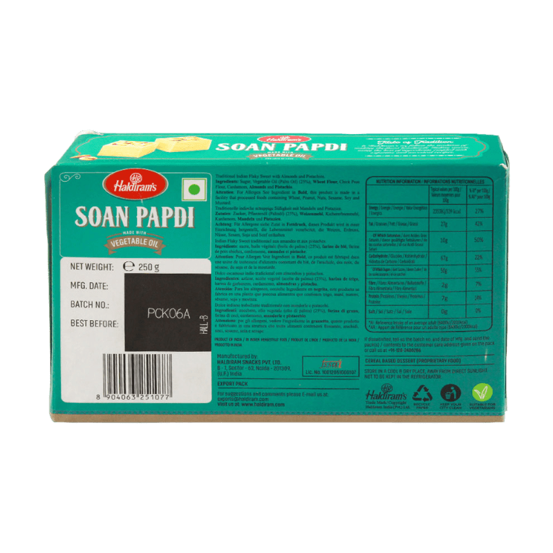 Haldiram's - 250g Soan Papdi Cubes