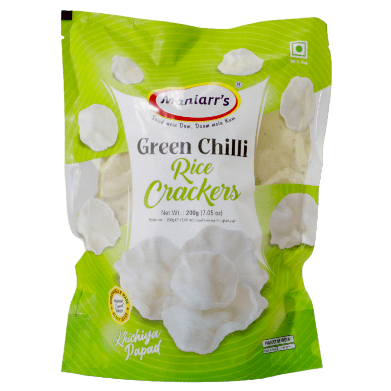 Maniarr's - 180g Green Chili Garlic Khichiya Papad
