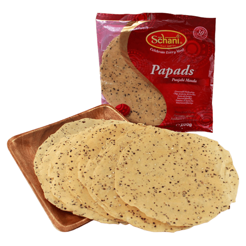 Schani - 200g Papadums Punjabi Masala 7"