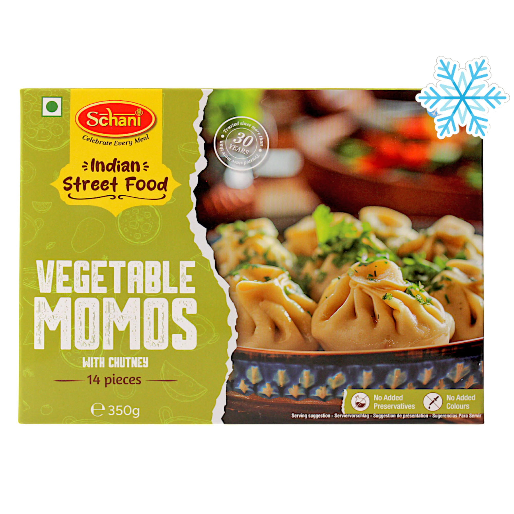 Schani - 350g (Frozen) Vegetable Momos (with Chutney) 14 pieces