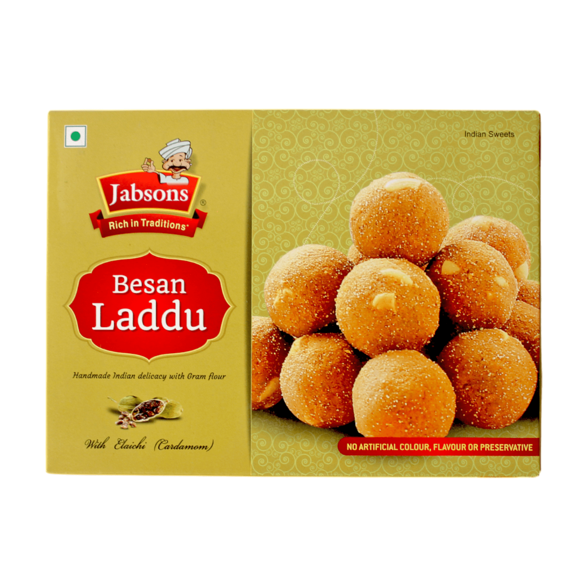 Jabsons - 400g Besan Laddu (with Elaichi Cardamom)